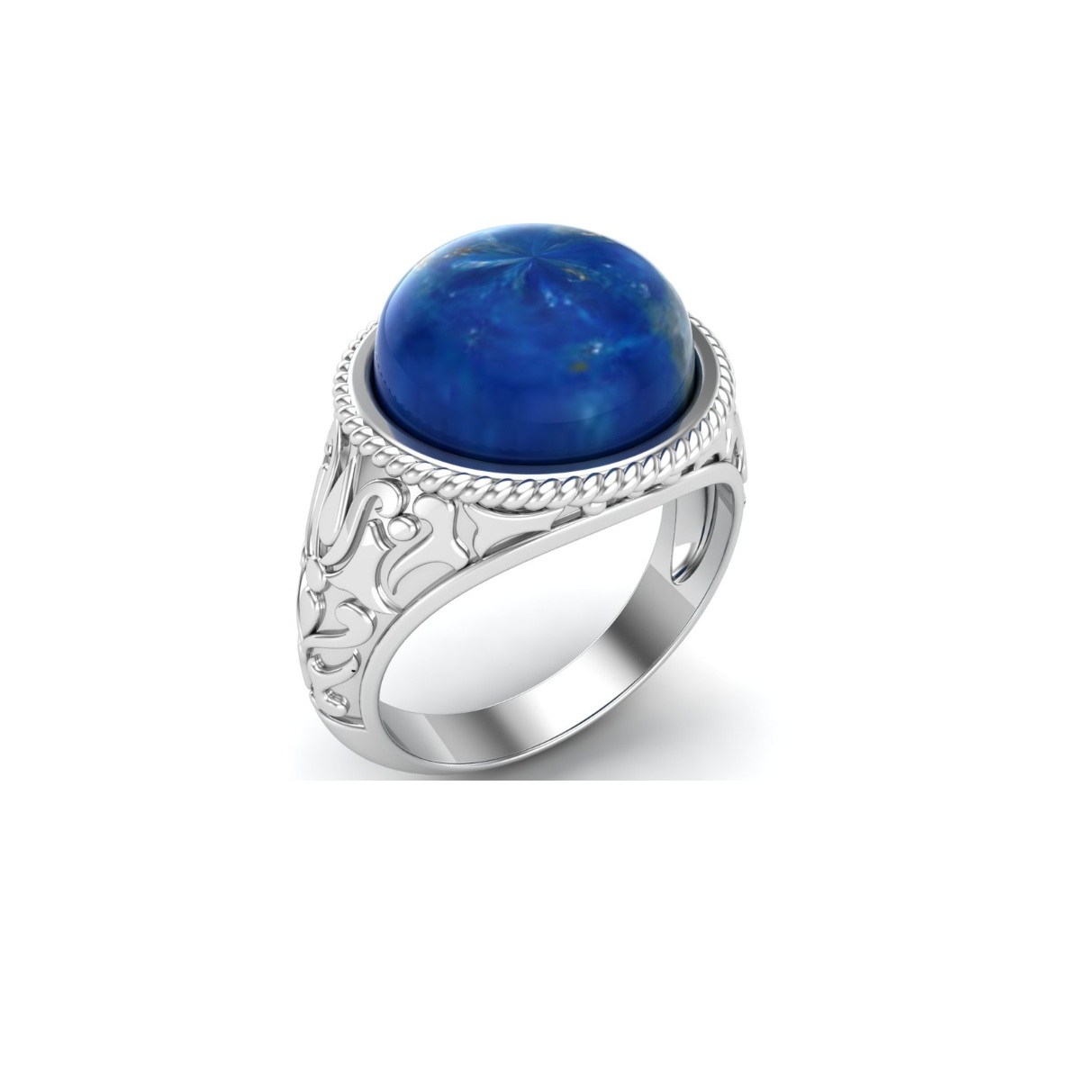 Bague lapis lazuli argent Jaïpur